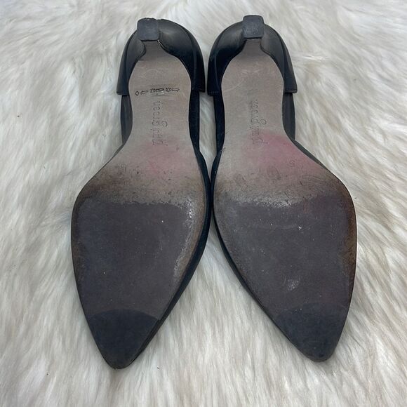 Paul Green Black Leather Cutaway Heels Sz 5/US Size 7.5 - Picture 6 of 7